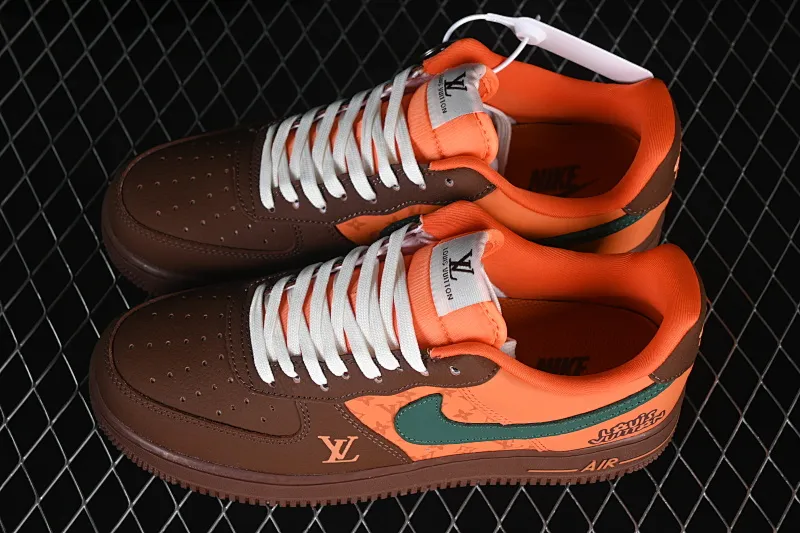 All Categories Nk Air Force 1 Air Force Series Nk Air Force 1 Low Air Force Low Nike Air Force 1'07 Low Joint Orange Brown Elegant Green Air Force One Low Casual Shoes DF0188-126